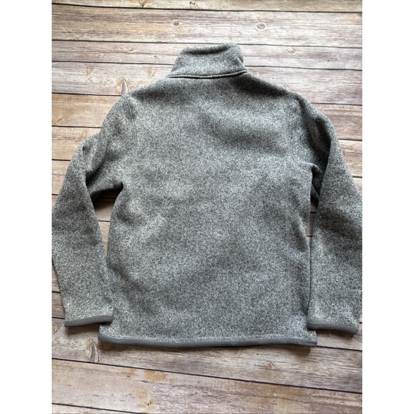 Patagonia Jacket Youth M 10 Sweater Fleece Pullover 1/4 Zip Gray Polyester - Picture 7 of 7